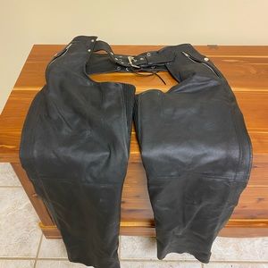 Black leather womens chaps 100.00